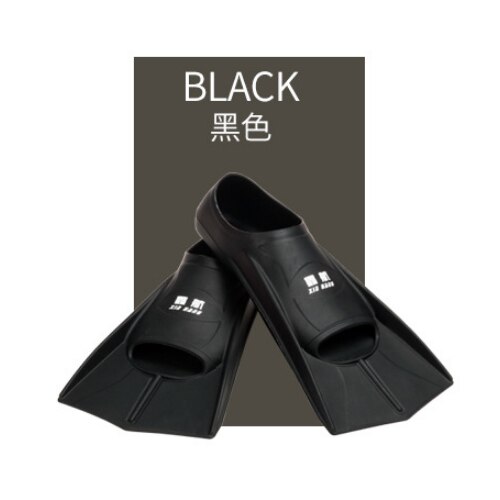 C462 product, , swimming fins frog shoe Children Adult Swimming Training Silicone Fins: black / M