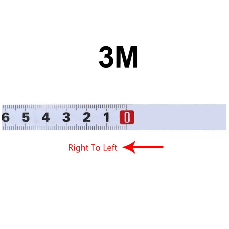 Tape Cutting Guide for Measuring Self-adhesive Metric Scale Stainless Steel Cut Tape Measure Wear-resistant Scale: 3M R-L