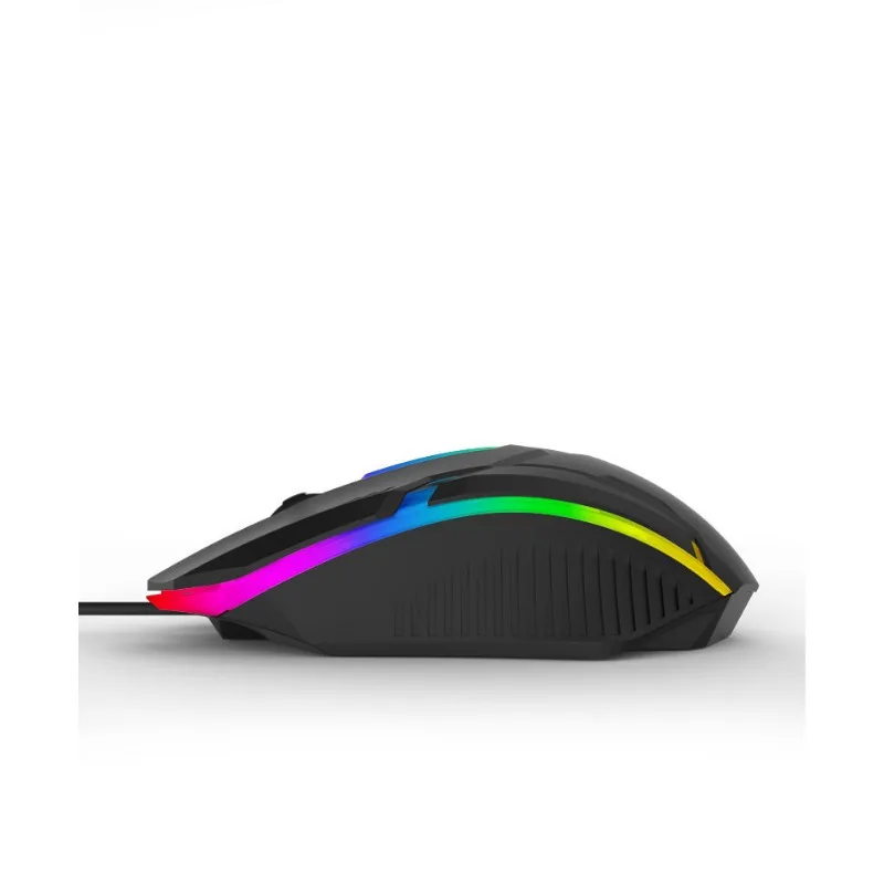 Kolorowa przewodowa mysz robić gier USB komputerowa mysz z oświetleniem DPI RGB robić komputera PC laptop artykuły biurowe w domu