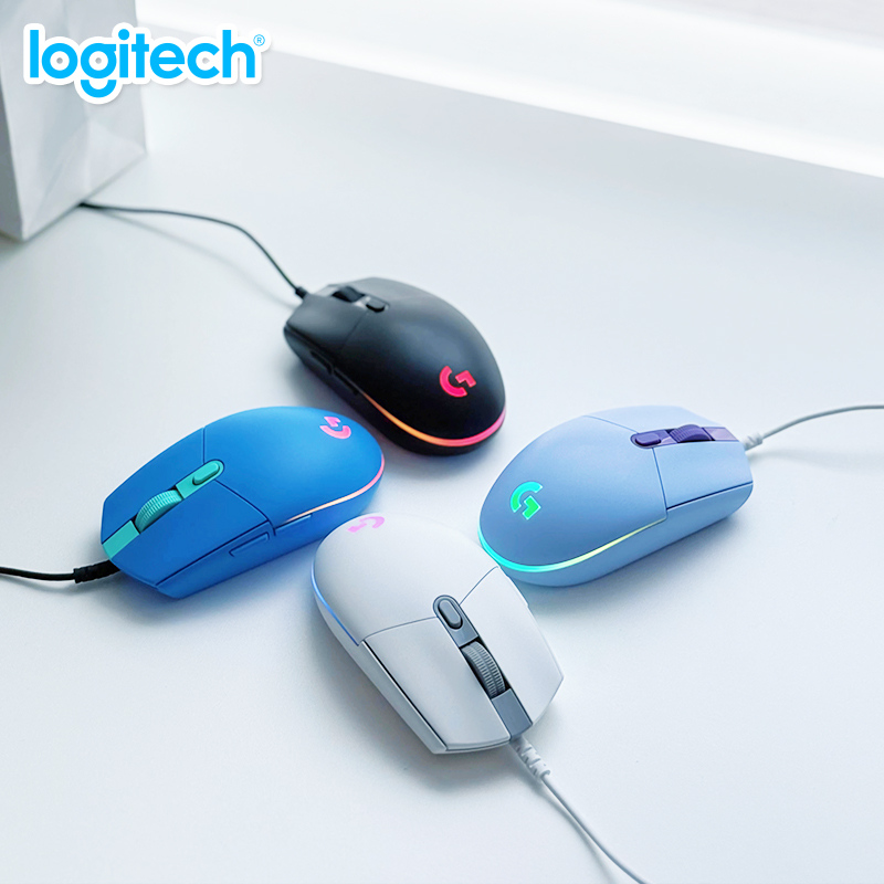 Logitech G102 Wired Gaming Mouse - Ergonomic , Custom DPI Levels, Responsive Buttons for Daily Gaming/Work