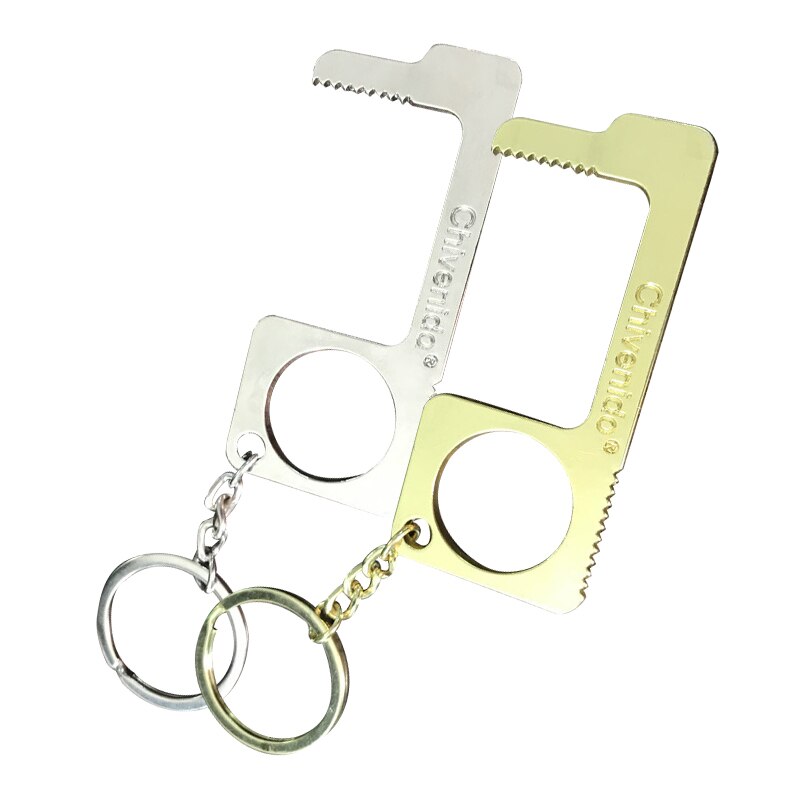 Portable Door Opener Multi-function Keychain Door Opener Anti-contact Sanitary Door Opener Anti-touch Press Elevator Tool