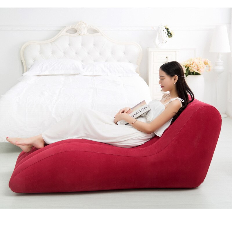 ErhöHenne und verlängern schlafzimmer Sofa S-typ beflockung aufblasbare liege hause Sofa bett balkon Sofa