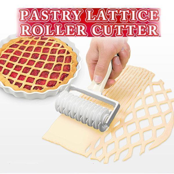 Pastry Lattice Roller Cutter Plastic Pull Net Pizza Knife Wheel Pasta Lattice Roller Cutter Dough Biscuit Pie