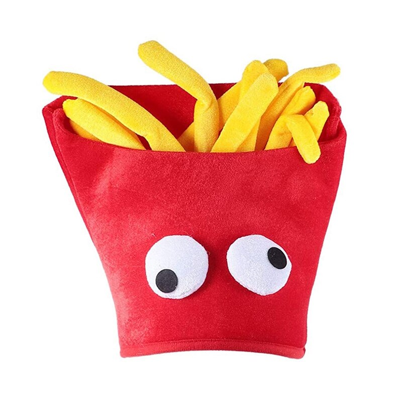 ! Chapeau en forme de frites, accessoire de Costume d&#39;halloween amusant, décorations de fournitures de fête Cosplay