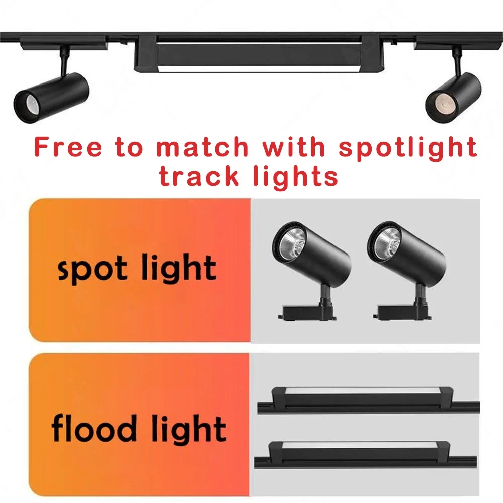 LED-schienenlicht Stelle LED 10W 20W 30W Wandleuchte Flutlicht Kolben Schienen Stelle Schienenbeleuchtung Leuchte Bekleidungsgeschäft Wohnzimmer Hause