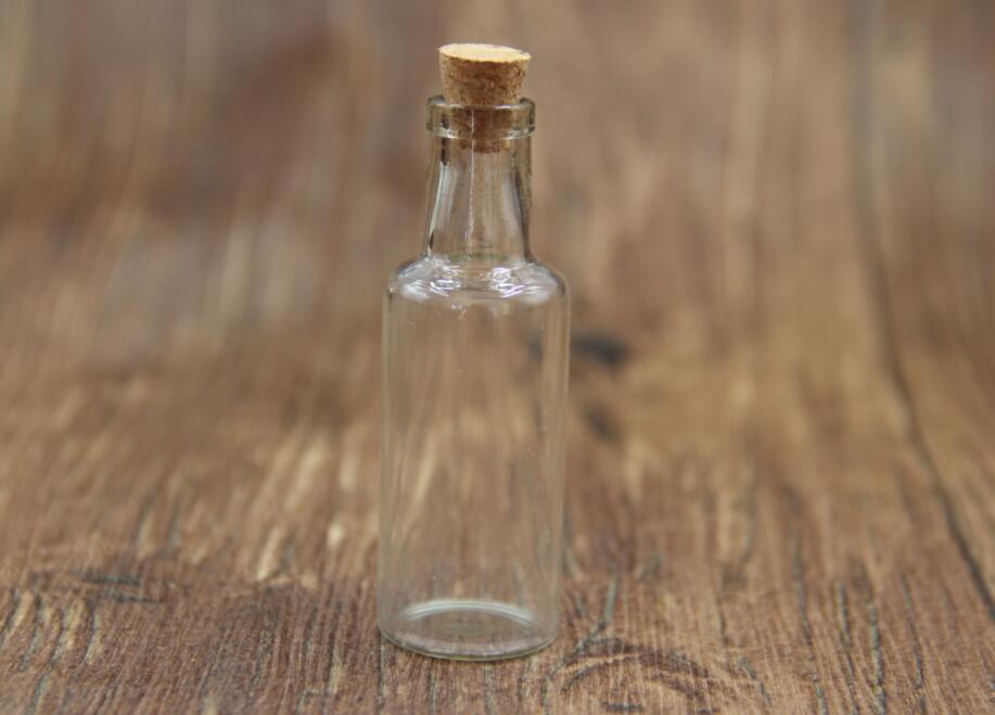 1 stk 12/15/25/ 35ml glasflasker ønskeflaske tomme flasker prøveopbevaring gør-det-selv dekoration håndværk driftflaske krukker bryllupsindretning: 27 x 80 x 10mm 25ml