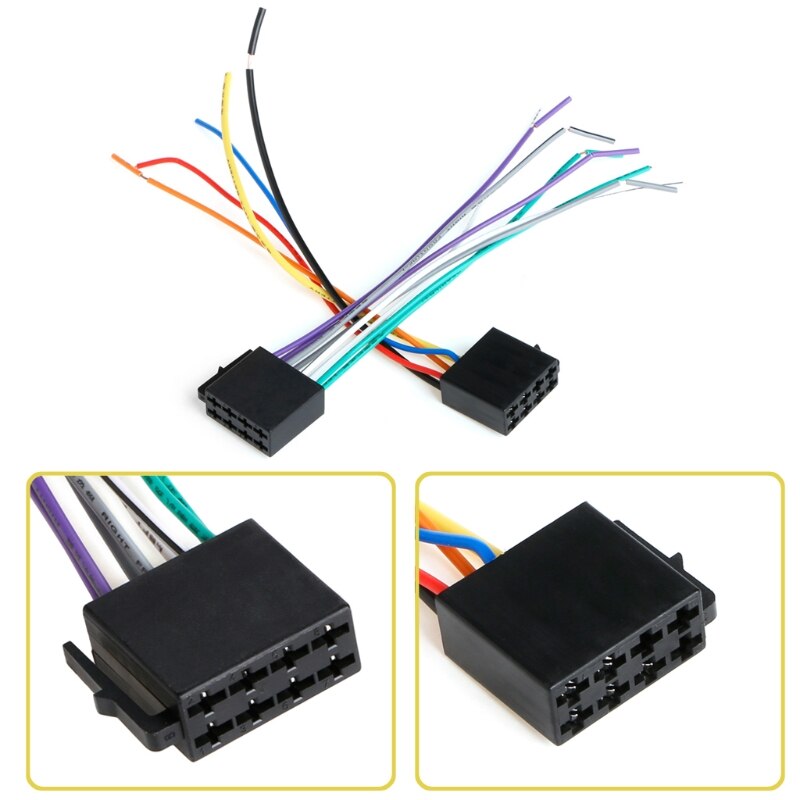 Arnés de Cableado Universal hembra ISO para coche, adaptador de Radio, conector de cable, Kit de enchufe, E7CA