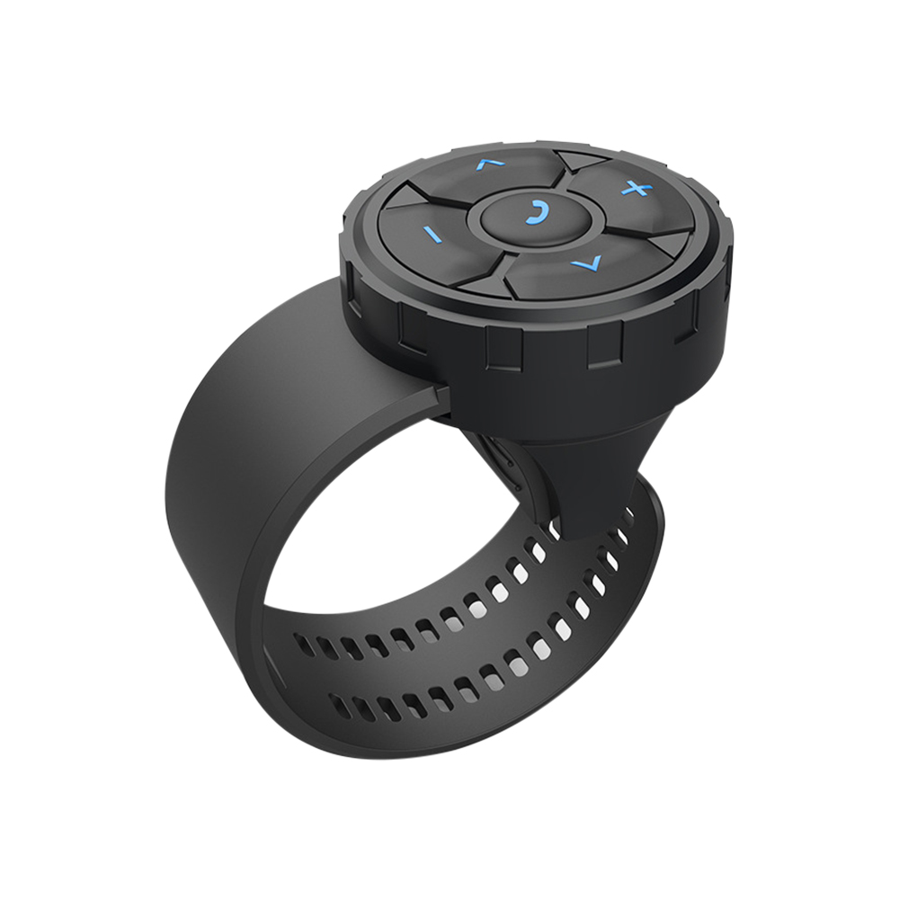 Draadloze Bluetooth 5.3 Afstandsbediening Knop Helm Oortelefoon Motorfiets/Fiets Stuur Media Controller Stuurwiel Afstandsbediening