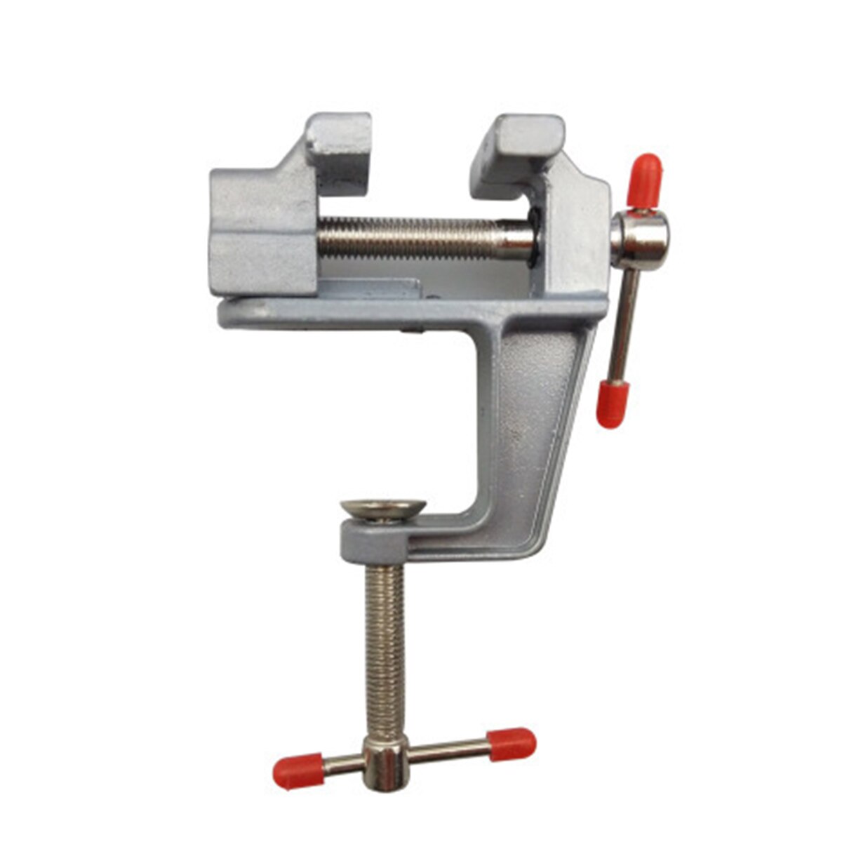 Mini Table Vise Aluminum Alloy Bench Vice Swivel Lock Clamp Mini Tool Vice Muliti-Funcational Craft Hobby Home Tool Accessories
