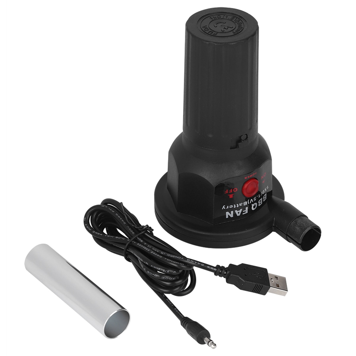 5V Rechargeable Low Noisy Lightweight Portable BBQ Fan Air Blower for Outdoor Camping Cooking BBQ