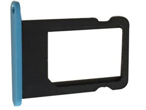 Kleurrijke Sim-kaart Lade Slot Houder Vervanging voor Apple iPhone 5C Sim-kaartsleuf Kaart Lade voor Cover iphone 5C accessoires: Blauw