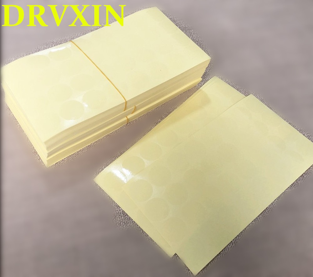 Round PVC transparent blank label 3.5cm For high-end valuable products sealing sticker 3.5 Silk Thick 1000 Pcs/Lot