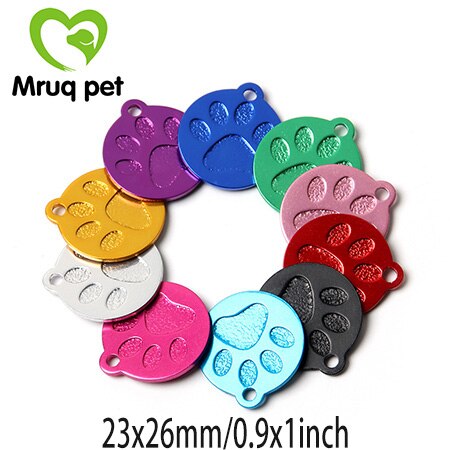50x vælg mønstre kæledyr hund kat tomme mærker hundehalsbånd charms tilbehør aluminium navn telefon id tag hund tilbehør kæledyr forsyninger: Ta14