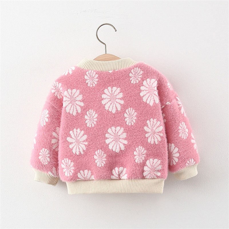 Sodawn Winter Warm Baby Infant Plus Velvet Sweater Long Sleeve Boys Girls Sweater Thicken Outwear Pullover Tops