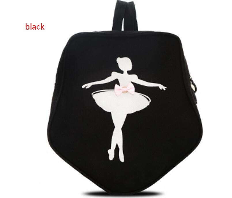 Sacos Para Meninas Crianças Mochila Escolar Para A Dança Ballet rosa Bailarina Crianças Sacos Bonito Estrela Saco da Dança Ballet: black