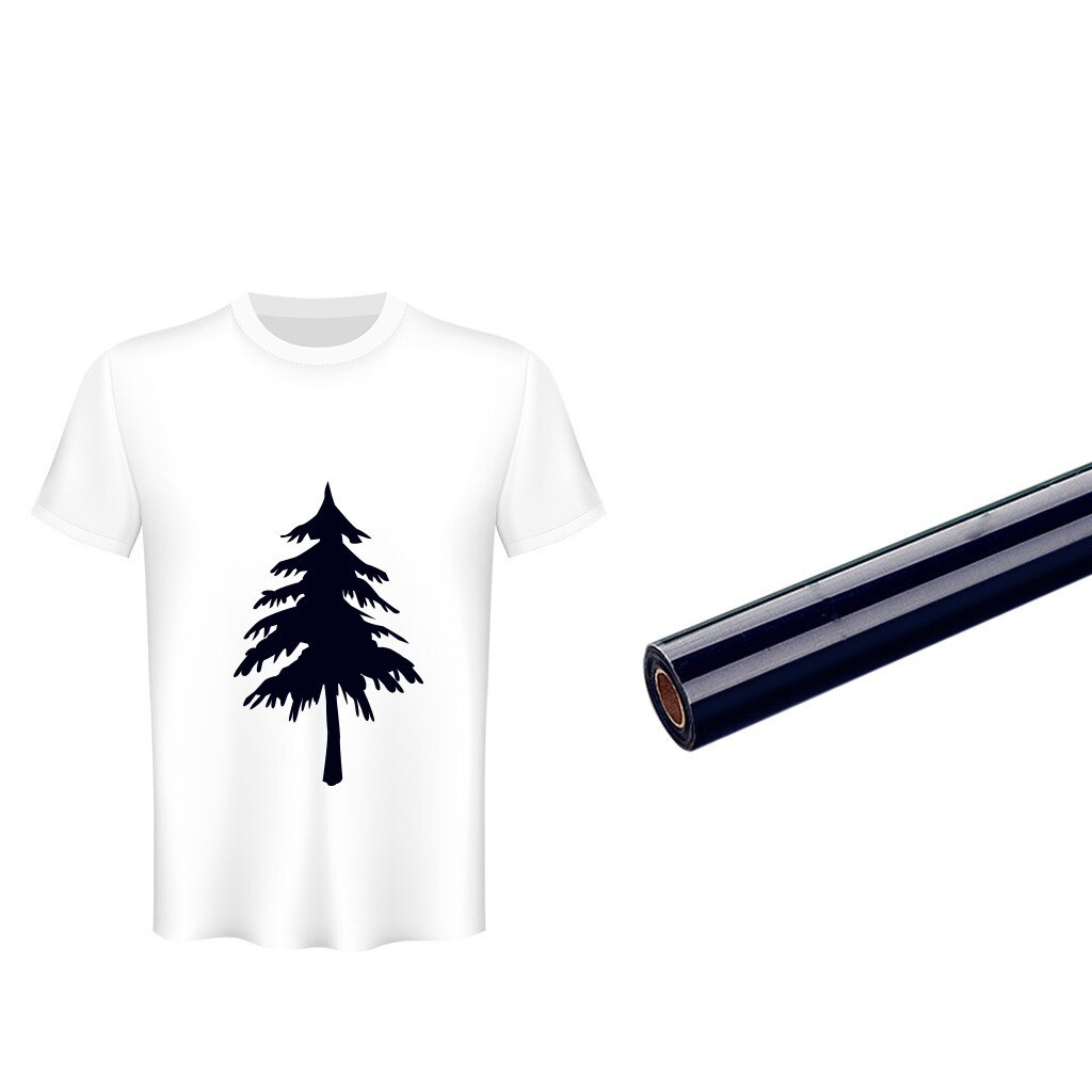 1 sheet 30cmx150cm super elastic PU Heat Transfer Vinyl T-shirt Iron On HTV Printing: BLACK