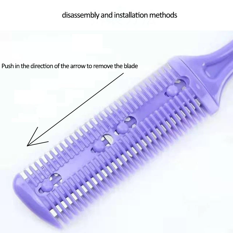 Haar Rasieren Kamm Mit Rasierklinge Haar Bürsten Haar Trimmer Schneiden Ausdünnung Haarschnitt Werkzeug Professionelle Barbier Salon Haare Messer