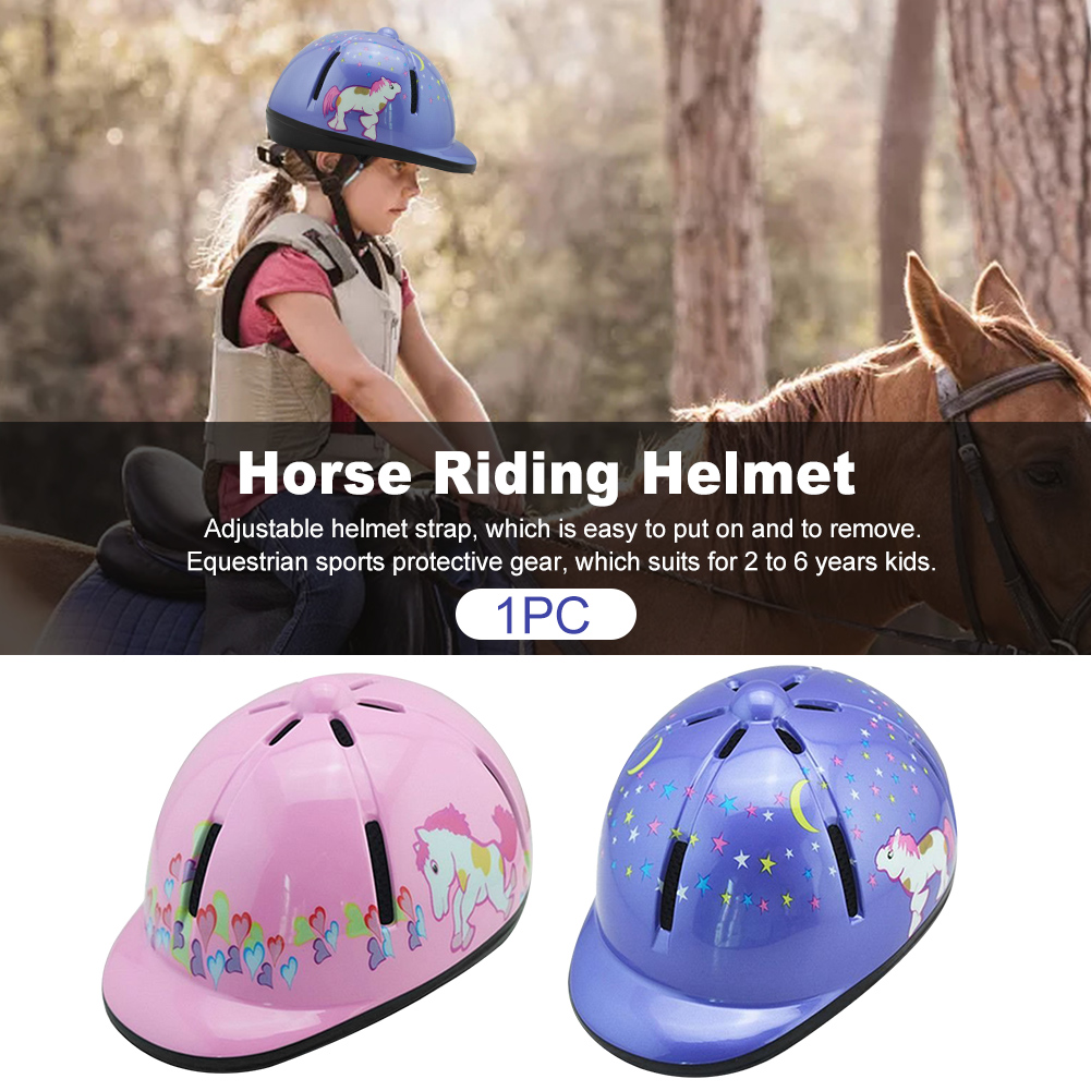 Boys Girls Cycling for Kids Universal Horse Riding Helmets Adjustable Safety Sports Protective Equipment Head Protection Hat