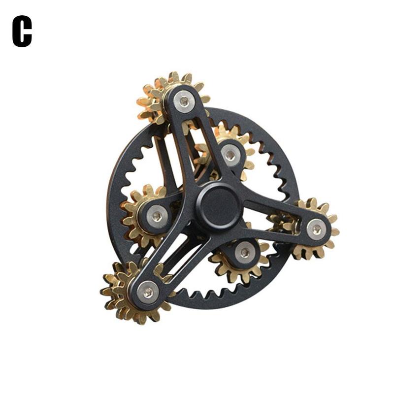 Advanced Dearing Turntable Gear Linkage Manual Rotating Hand Casual Game Spinner Decompression Top Toy Spinner B3L3: C