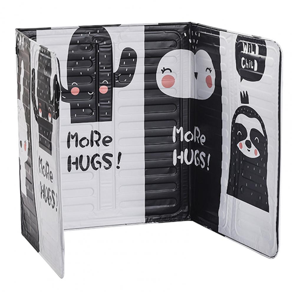 Splatter Guard Useful Foldable Oil Splatter Screen Aluminium Foil Splatter Screen: Black White