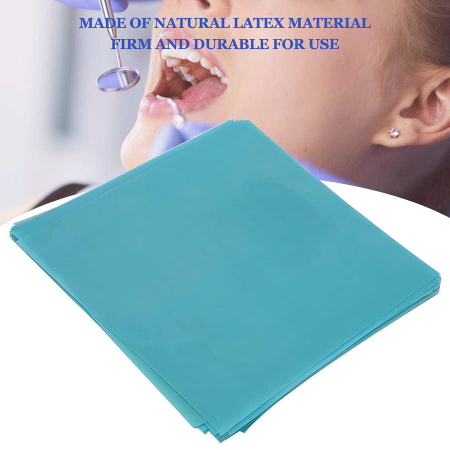 1 låda ren latex gummidam säker hygienisk tänder restaurering dam munvård verktyg tänder restaurering dam munvård verktyg