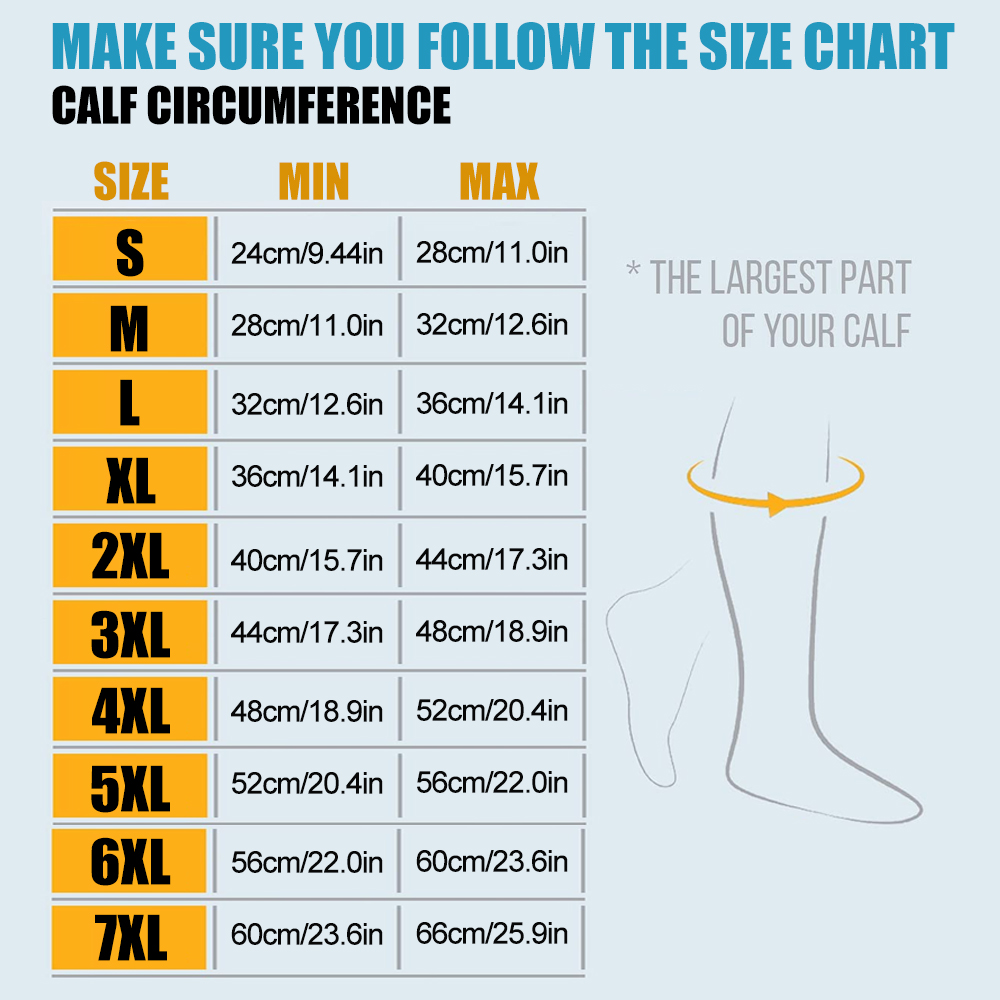 1Pair 20-30 mmHg Compression Stocking for Men and Women, Knee High Length, Open Toe