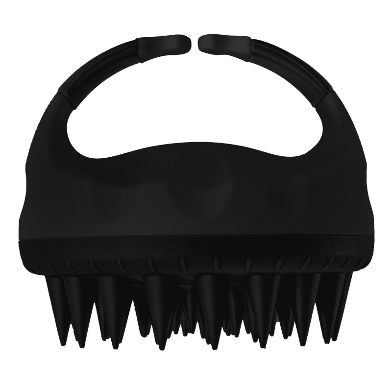 Scalp Scrubber Shampoo Brush Massager Clean Scalp Comb With Handle Hair Washing Brush Scalp Exfoliator Brush Head Scrubber Tools: Pink