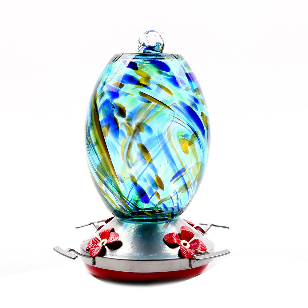 Hummingbird Feeders for Outdoors Stained Glass Leakproof Birds Feeder Hummingbird Feeder Bird Supplies TB