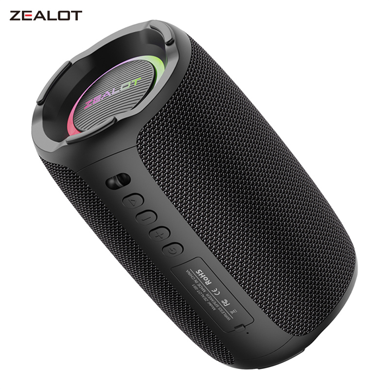 Altavoz Bluetooth ZEALOT-S61, con protección impermeable IPX6 y sonido de graves al aire libre para fiestas en el patio trasero y en la playa, altavoz de 10W