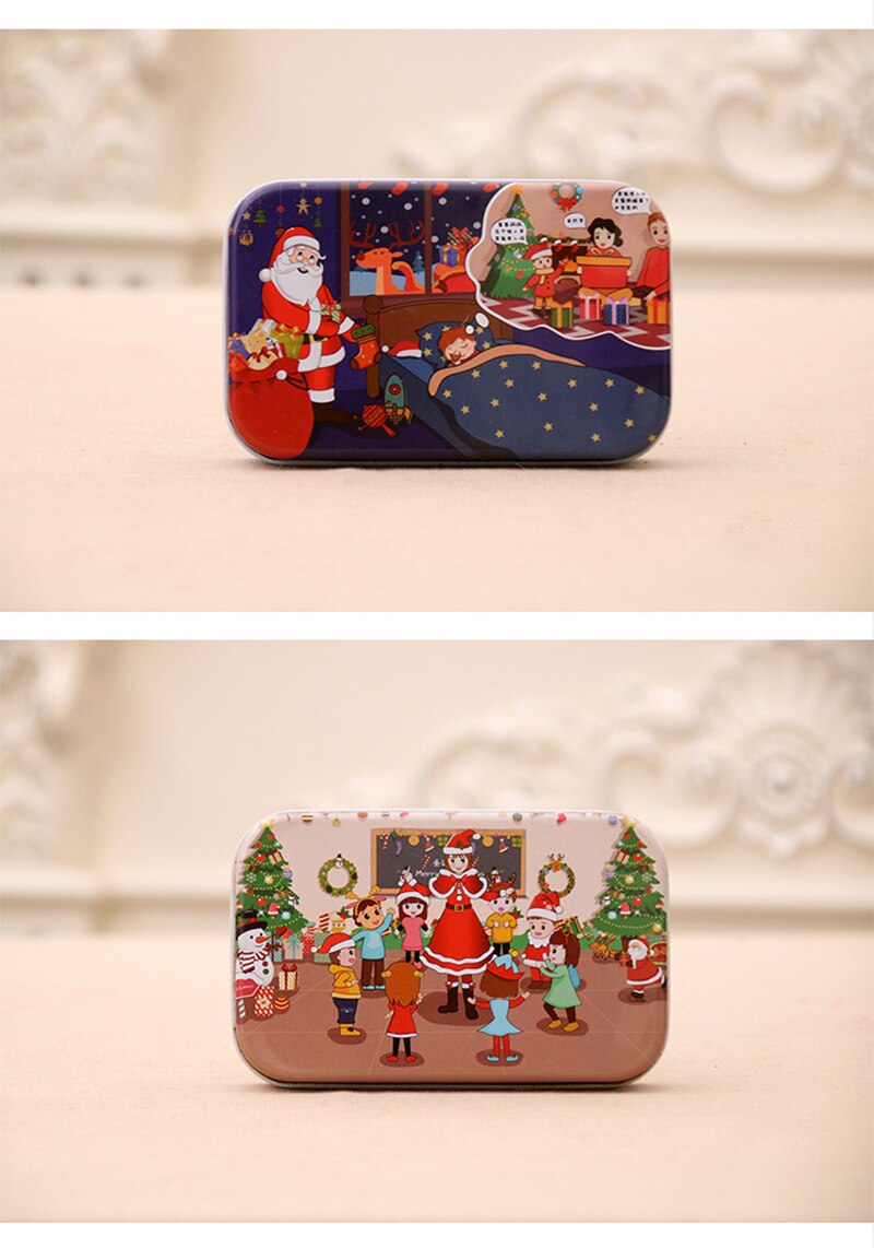 60 Pieces Wooden Puzzle Toy Christmas Santa Jigsaw Puzzle Game Kids Baby Educational Toy Learning Toys Christmas
