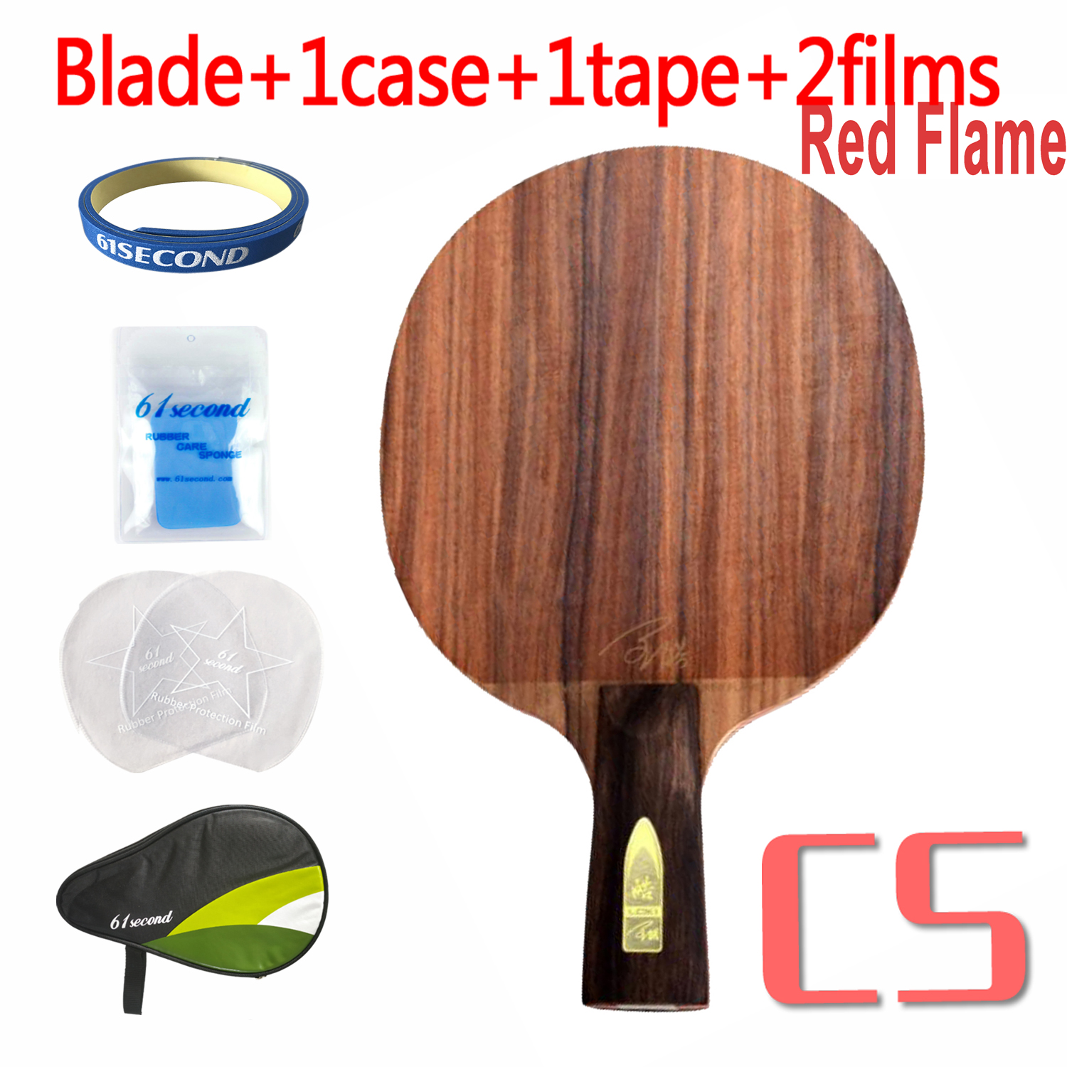 Loki Red Flame Black Flame Palissander Tafeltennis Blade Professionele 7 / 5 Lagen Ping Pong Blade