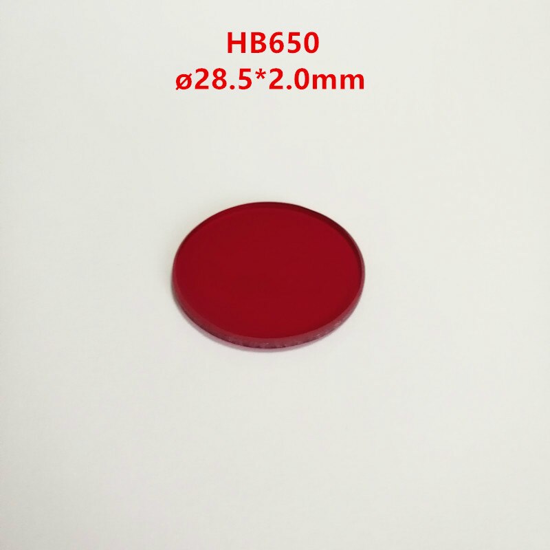 28.5*2Mm 650Nm Red Glass Filter Lens Hb650 Infrared Transmission Ipc Fill Light Detection