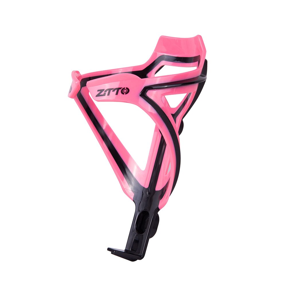 ZTTO MTB road bike Bottle Cage Water Bottle Holder Socket Two-tone Ultralight Plastic Gray Pink Bicycle Part: PINK