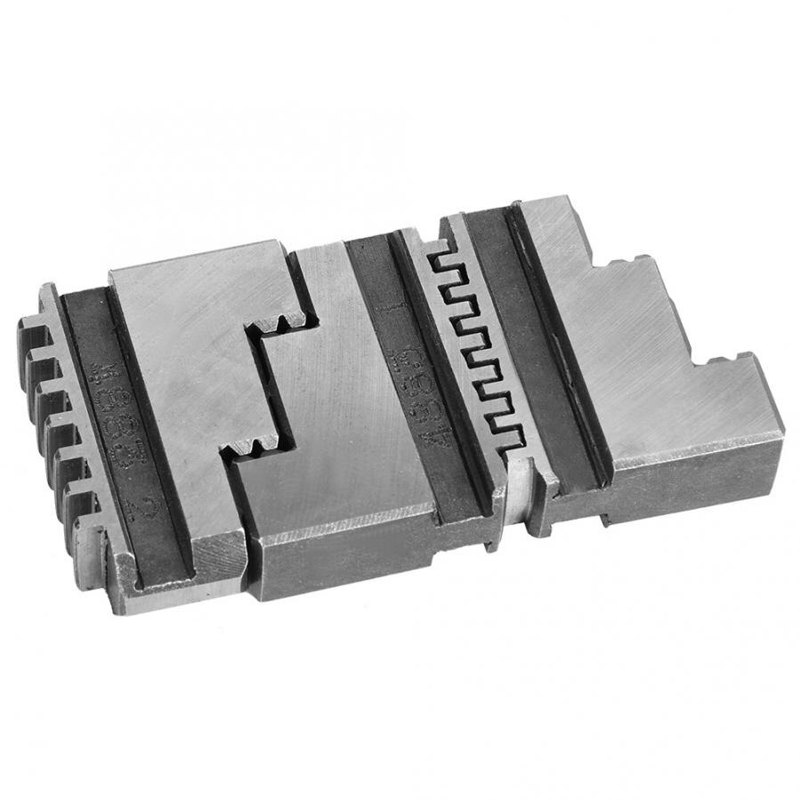 3Pcs K11-125 Lathe Chuck Jaw 5in External Jaw 20CrMnTi High Strength Long Service Life Chuck Jaw Collet Chuck Hex Shank Quick