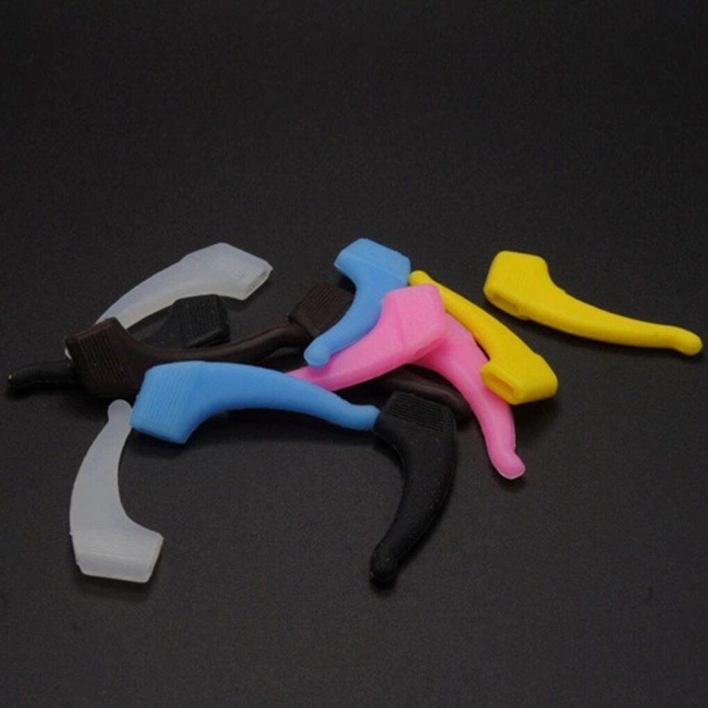 2 Pairs Anti-Slip Ear Hook Eyeglass Eyewear Accessories Tip Ear Grip Silicone Hook Glasses Spectacle Holder Sports Ear Hooks