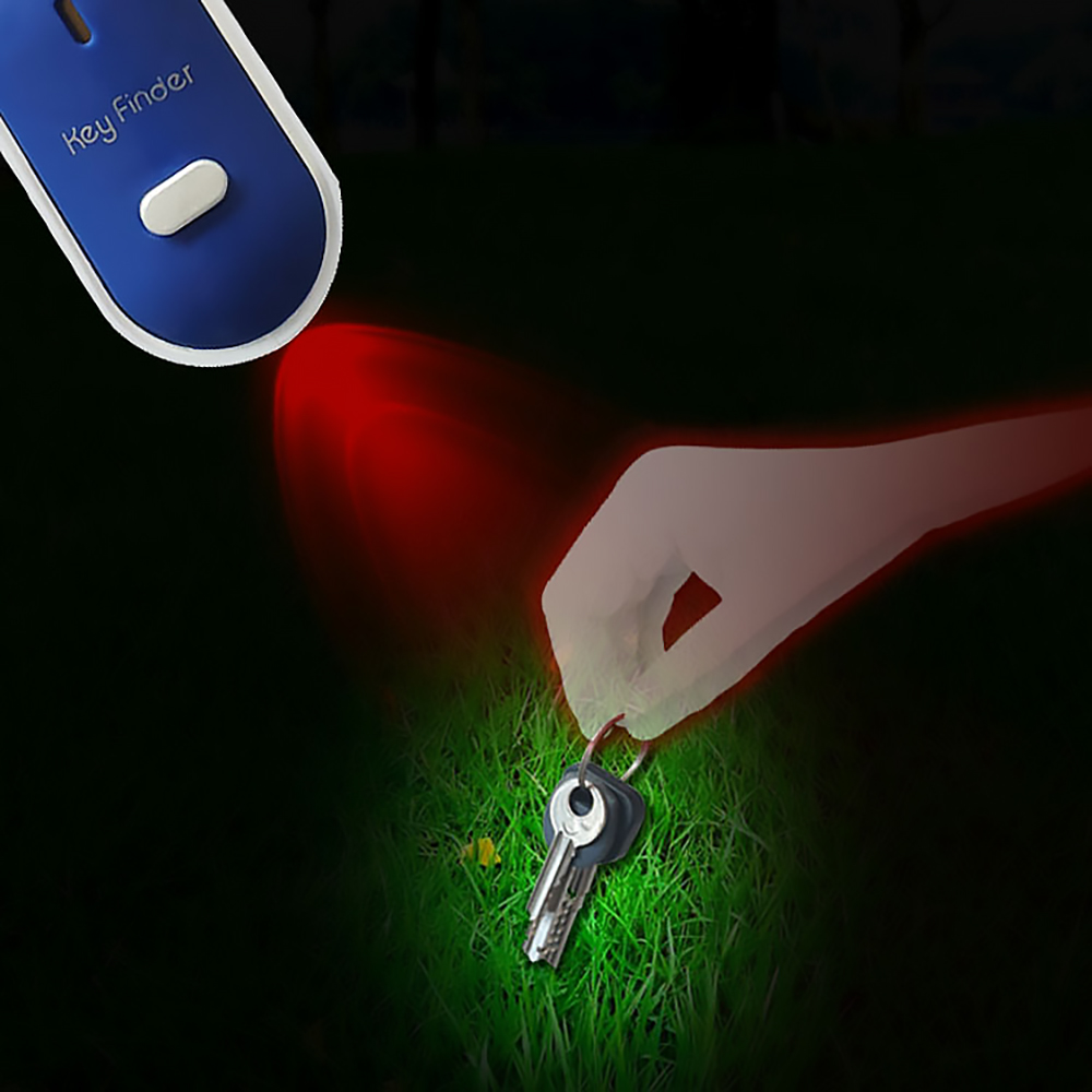 Tragbare Größe Keychain Alte Menschen Anti-verloren Alarm Schlüssel Finder kabellos Nützliche Pfeife Klang LED Licht Lokalisierer Finder Keychaing