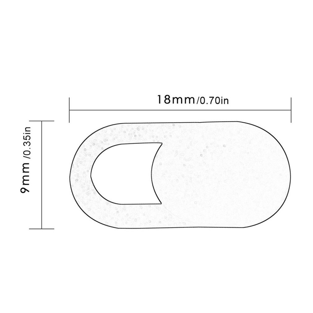 Formato portatile WebCam Coperchio Otturatore Magnete Cursore di Plastica di Copertura Della Macchina Fotografica per Il ragnatela Del computer Portatile per PC tavoletta privacy