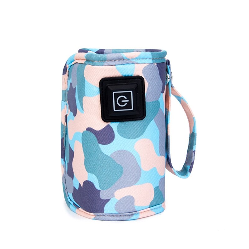 Chauffe-biberon USB, Thermostat, sac chauffant, couvercle chauffant pour biberon: Bleu