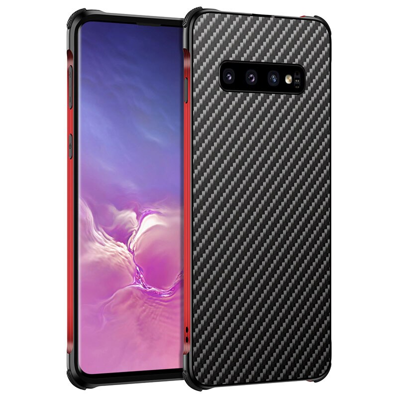 Funda metálica a prueba de golpes para Samsung Galaxy S10 S10 + funda de borde de goma para Samsung Note 10 S10 S10 Plus funda Coque