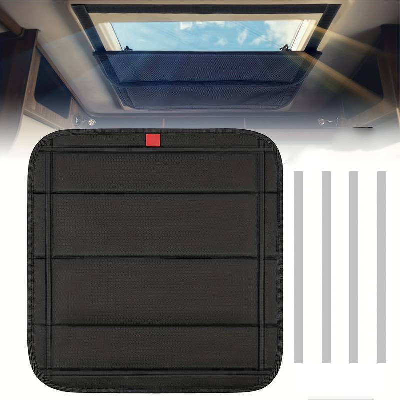 1Set Faltbare Caravan Fenster Schatten Wasserdichte Blackout Belüftung Abdeckung UV Strahlen Schutz Camper Anhänger Fan Vent Abdeckung: Default Title
