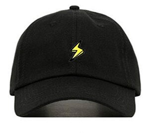 Lightning Trend Baseball Cap Mode Hip Hop Hoed Persoonlijkheid Vader Hoeden Outdoor Leisure Sport Caps: Black