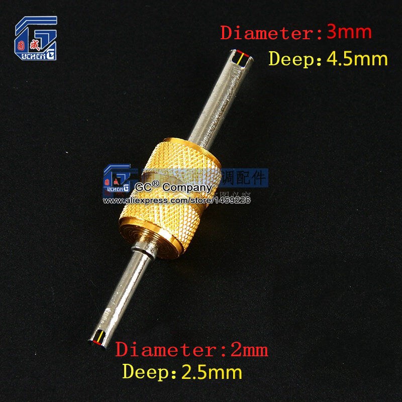 R134a R12 Ventiel Sleutel Remover Installer Repair Kit A/C Airconditioning Systeem Schrader Ventiel Sleutel Schroevendraaier