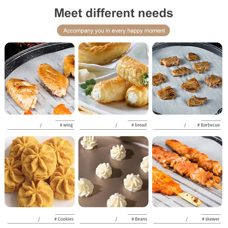 5/10/20M Non Stick Baking Paper Food Grade Oil Absorption Paper High Temperature Resistant Sheet Oven Microwave Grill Baking Mat