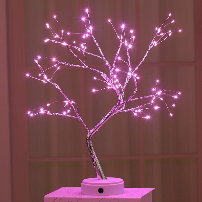 THE FAIRY LIGHT SPIRIT TREE SPARKLY TREES LED Night Light Mini Christmas Tree Copper Wire Garland Lamp Fairy Lights Lamp: M