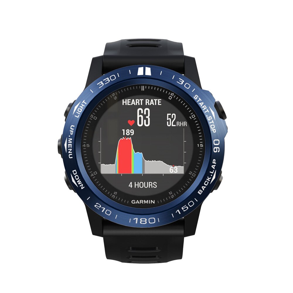 Funda de de anillo biselado para Garmin Fenix3/3HR, cubierta de Metal Anti arañazos, reloj inteligente para Garmin Fenix 3: Blue white / For Fenix 3 HR