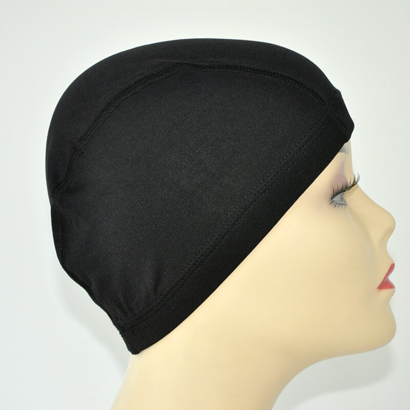 Black Spandex Dome Cap For Making Wig Snood Nylon Strech Wig Cap Stretch Dome Weave Cap