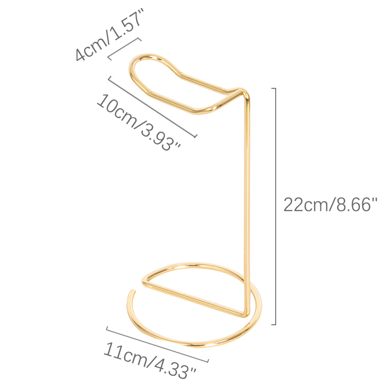 Høretelefonholder i rustfrit stål, opbevaringsbeslag til hovedtelefoner, skrivebord, universal, holdbar, støttende metalophæng til husholdnings- og kontorbrug