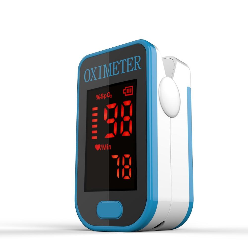 Oxymètre de pouls de doigt de ménage de PRO-F4, battement de coeur à la couleur de SPO2-multiple d'oxygène de sang de fréquence cardiaque de moniteur de Saturation de 1 Min: PRO-F4-blue