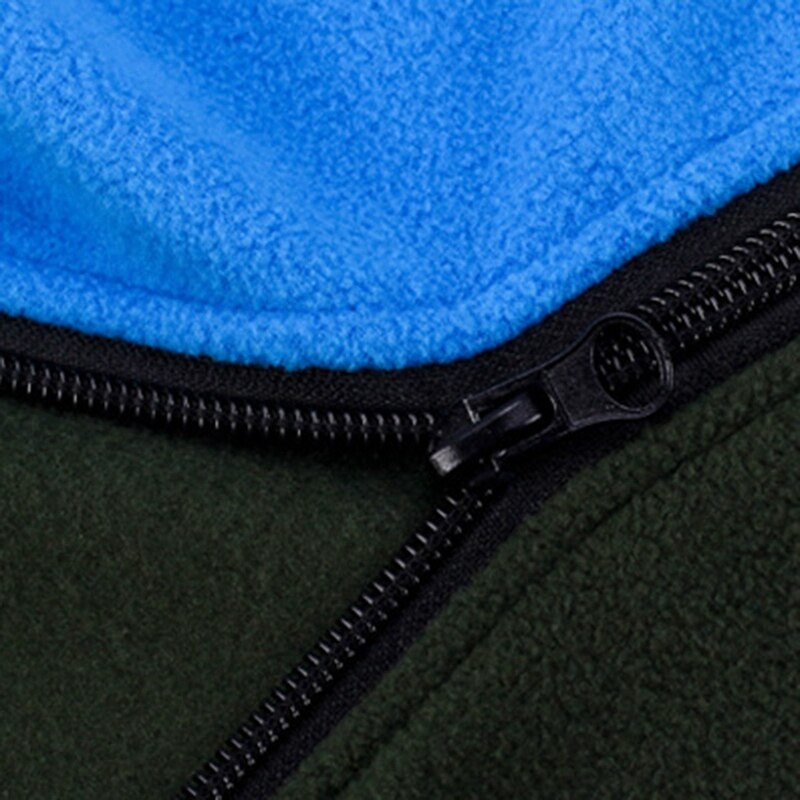 Enkeltsidet fleece sovepose bærbar udendørs camping sovepose ultralet sovepose liner sovepose camping