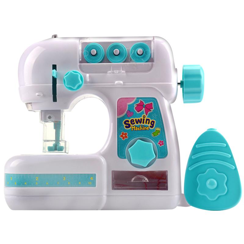 Mini Elektrische Naaimachine Speelgoed Set Gesimuleerde Naaimachine Speelgoed Kit Huishoudelijke Speelhuis Speelgoed Voor Meisje Thuis Spelen